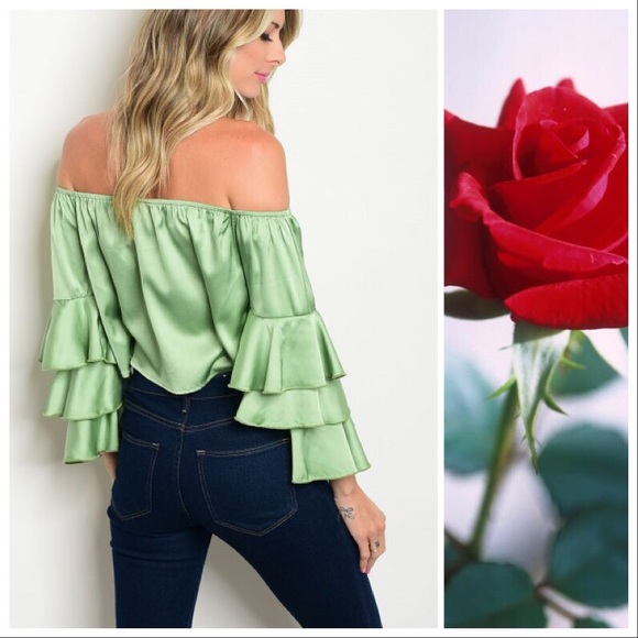 *CLEARANCE* Red Roses Garden Lolita Ruffle Top - Picture 3 of 8